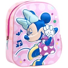 Rucksack Minnie Mouse 3D - Disney Mädchen Kindergartenrucksack 31x25x10 cm 