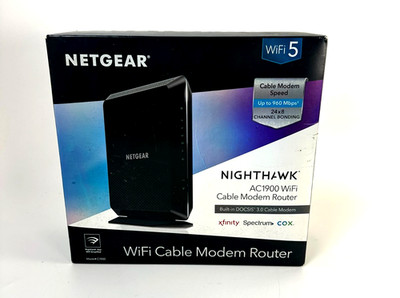 NETGEAR Nighthawk AC1900 C7000 WiFi Cable Modem Router DOCSIS 3.0