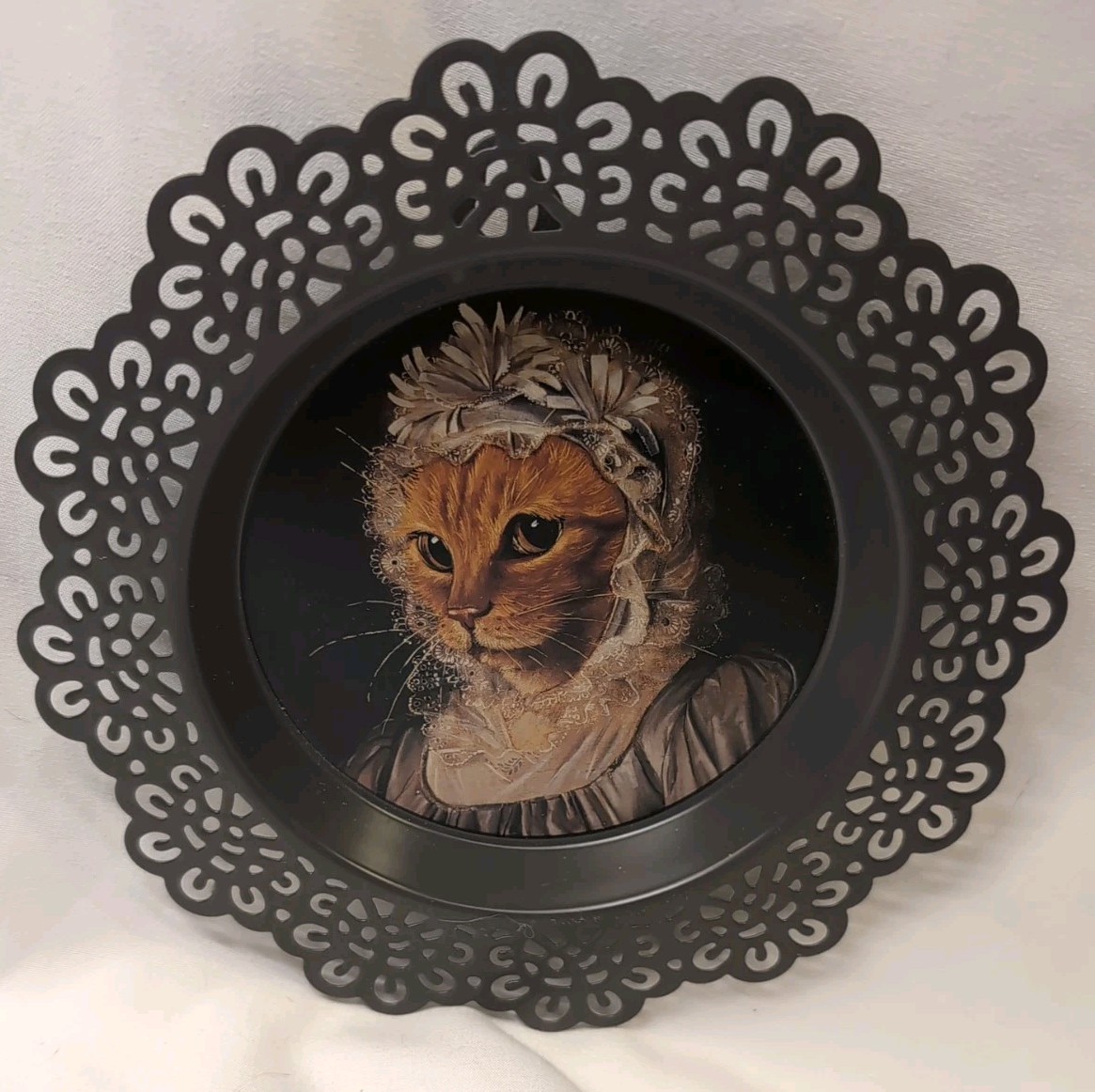 RARE 2018 Victorian Style IKEA Cat Wall Art limited edition
