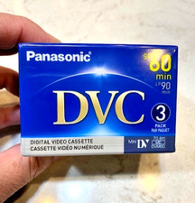 NEW SEALED Pack of 3 Panasonic DVC SP 60 LP 90 Digital Video Cassette Tapes
