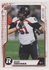 2020 Upper Deck CFL Red 36/165 Alex Fontana #116 0nr3