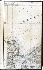 Travem&uuml;nde Niendorf Brodten Priwall 1930 orig. Teil-Karte/Ln Rosenhagen P&ouml;tenitz