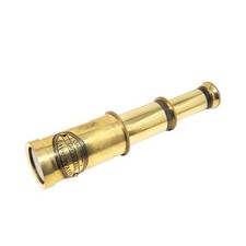 6 inch Small Brass Set of 6 Spyglass Telescope Antique Style Nautical Decor