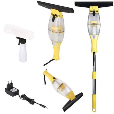 Fensterstaubsauger-Set mit Teleskopgriff, Sprühflasche, 280 mm Klinge, geeignet 