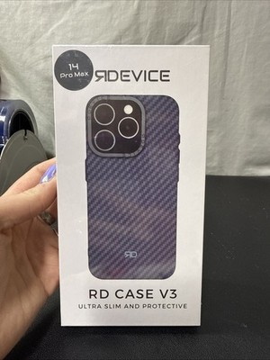 REBORN DEVICE V3 CARBON FIBER IPHONE 14 PRO MAX CASE  BLUE  BRAND NEW