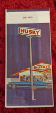 1965 Kanada Canada Strassenkarte Ontario Tankstelle Husky Karte Map