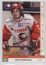 2002-03 Card Cabinet SHL Elitset Henrik Zetterberg #108 Rookie RC 1o3. rookie card picture