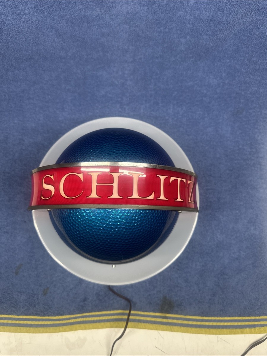 シュリッツ 電飾 回転 看板SCHLITZ 地球儀 ライト ランプ ライトサイン AWESOME SCHLITZ BEER LIGHT UP ROTATING SATURN GLOBE SIGN 1 | eBay
