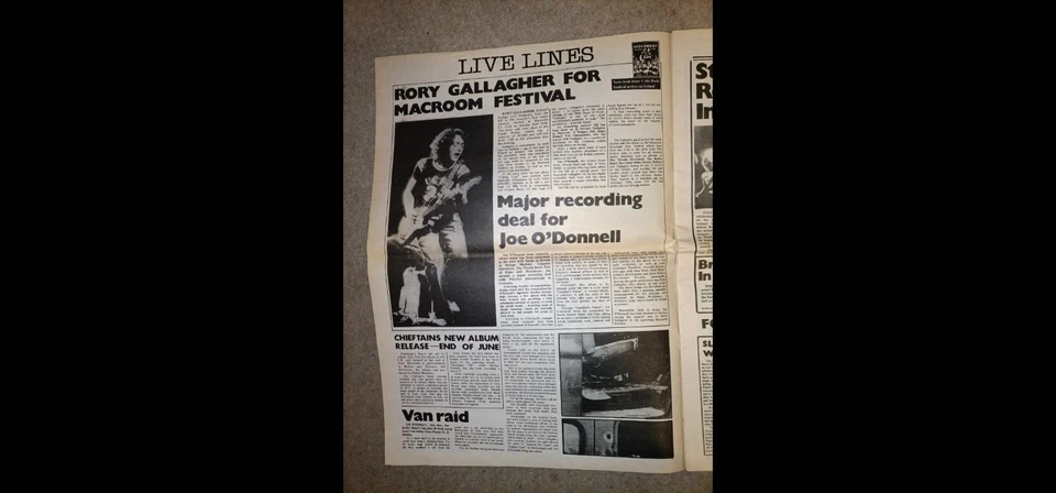 Hot Press Irish magazine Rory Gallagher collectable rock history - Image 4 of 4