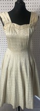 Cream Evening/prom Dress With Petticoat - Size 10 *beautiful*..vintage 1950s