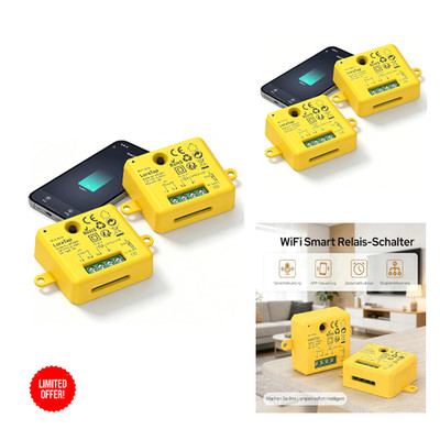 WLAN Schalter 2500W 10A Mini Relais Timer Alexa Google Assistant