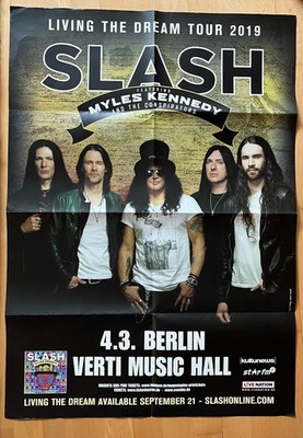Slash | Living The Dream Tour |  2019 POSTER | Berlin | Top-Zustand | VB