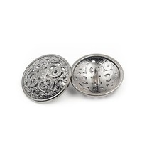 MetallknöPfe 20Mm Silber 10Er-Set FüR Kleidung, NäHzubehöR, Knopfset