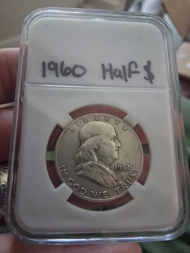 1960-P Franklin Half Dollar -in Slab