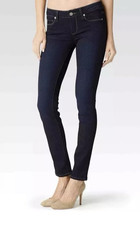 PAIGE DENIM NEW Dark Wash SKYLINE SKINNY Womens Jeans in MONA Sz 27x28 NWOT