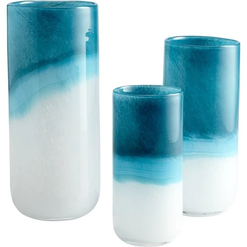 Cyan Design 05877 Turquoise Cloud 14 X 5 inch Vase, Large - Picture 2 of 6