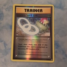 POKEMON TRAINER SLOWBRO SPIRIT LINK REVERSE HOLO 86/108 LIGHTLY PLAYED 2016