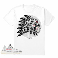 Feather Headdress Graphic Sneaker Match T-Shirt White Red Black Full SZ