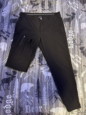 Primo Golf Jogger Pants Mens 36 Reg Black Performance Stretch Taper Ankle Zip