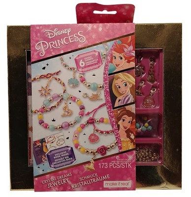 Disney Princess Kreativ-Set Schmuck Kristallträume, Anhänger, Perlen, Buch, NEU