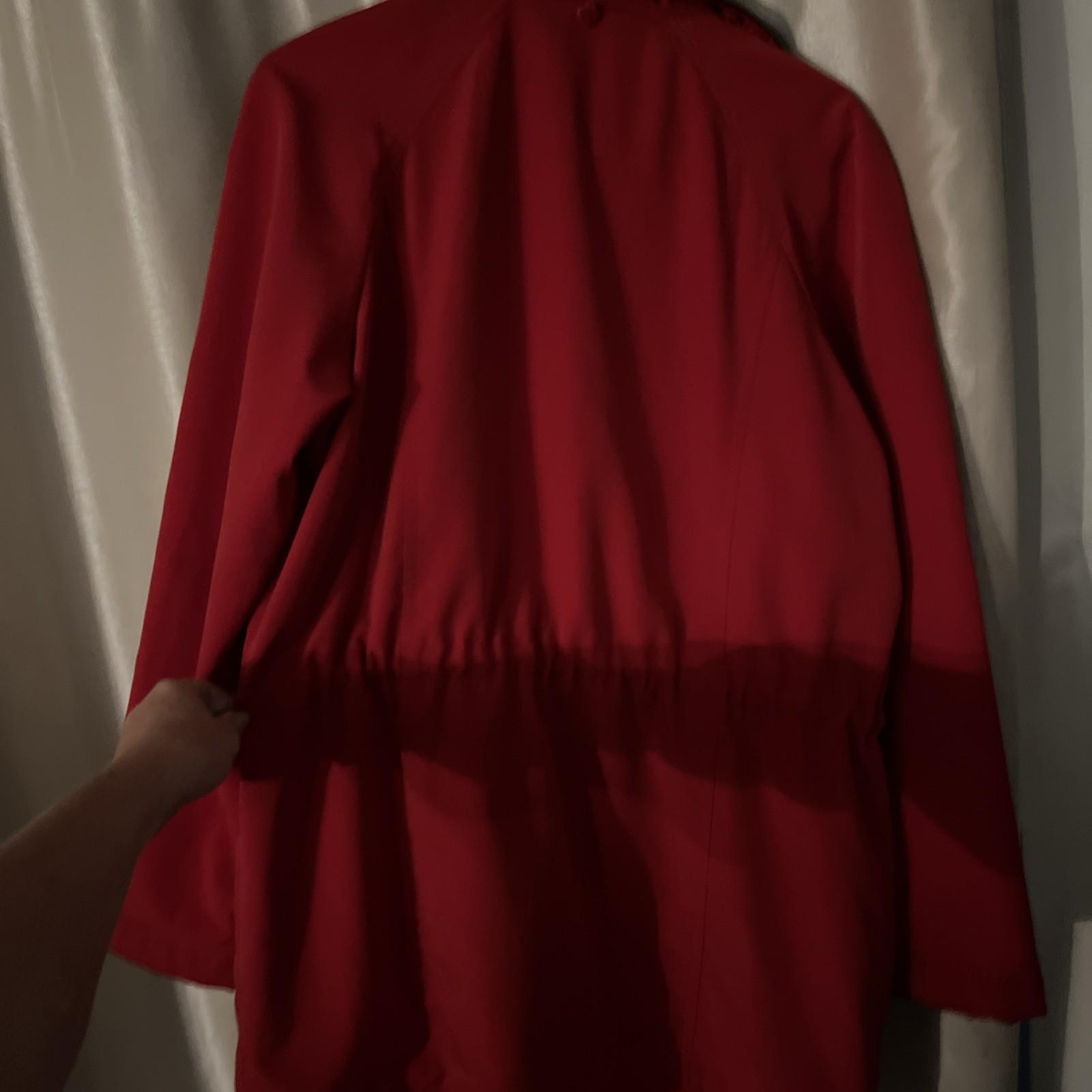 Nautical Woman’s Large Solid Red Jacket Coat With… - image 8