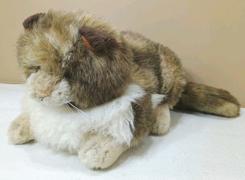 Russ Berrie Yomiko Persian Cat Large 20" Plush #7977 Realistic Sleeping Kitty