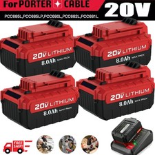 20V 8.0Ah 20 Volt Lithium-ion Battery Pack for Porter Cable MAX PCC685L PCC680L