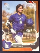 2026 Topps Now MLB Shohei Ohtani Road to Opening Day #OD-271 Orange Foil 03/25