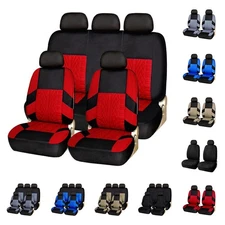 Embroidery Car Seat Covers Polyester Universal Fit Most Cars Truck SUV Van