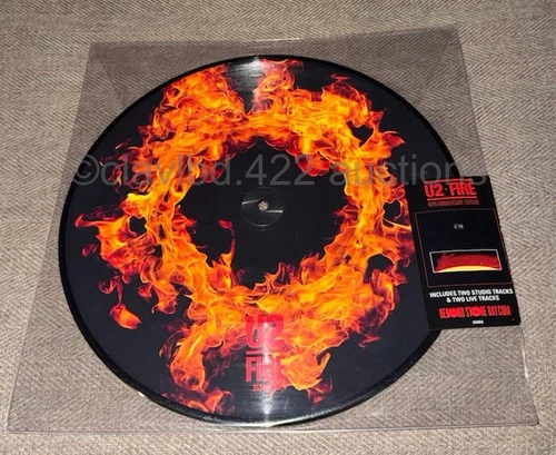 U2 - Fire 40th Anniversary Picture Disc - 2021 RSD 12" vinyl LP bono the edge