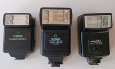 Lot Minolta Auto 25 Sunpak Flashes Softlite 1600 A Auto 144 D Camera