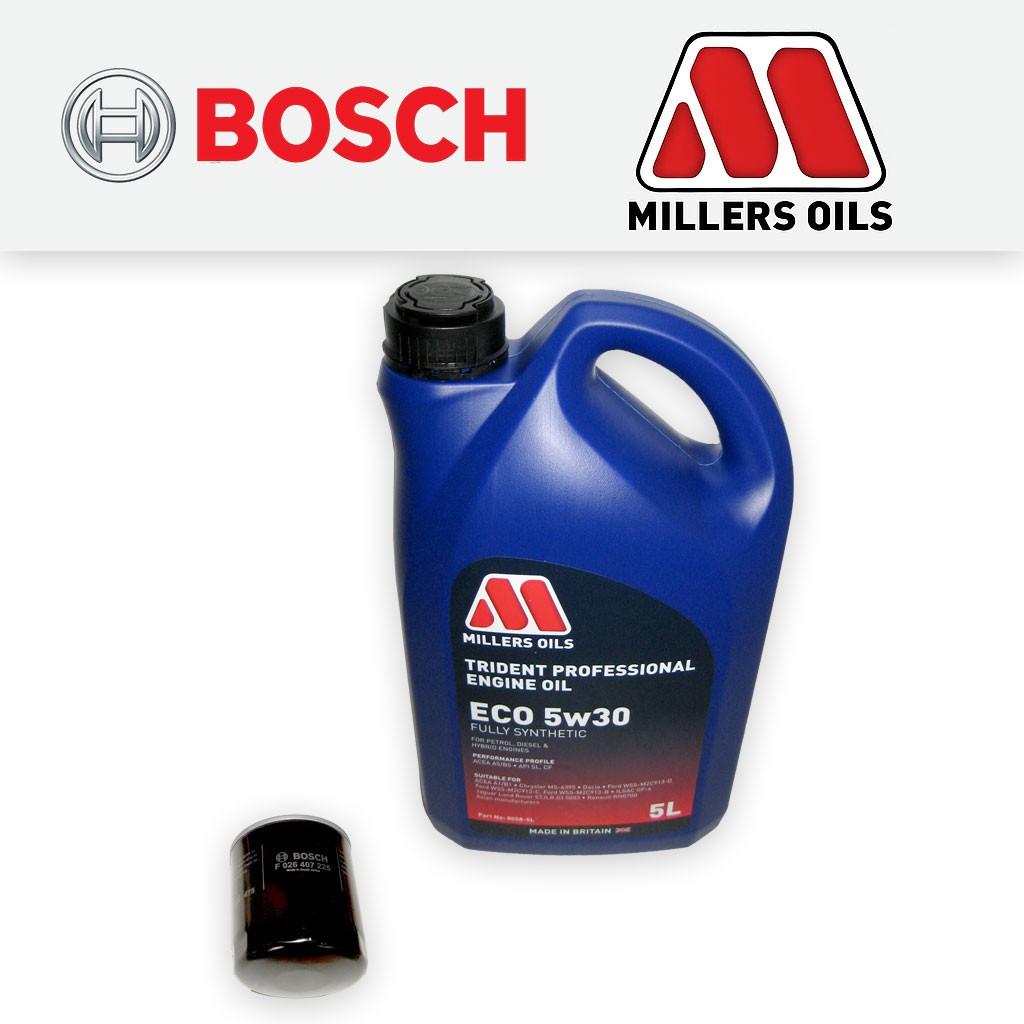 SERVICE KIT for FORD MONDEO MK3 1.8 16V PETROL OIL FILTER +MILLERS OIL 2002-2007