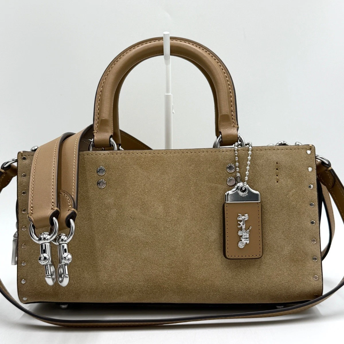 Coach Rogue Zip Suede Exterior Bags & Handbags for Women for sale 