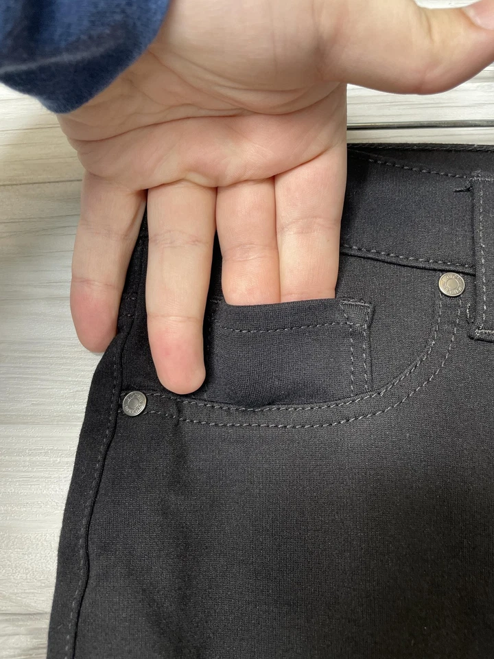 Pantalones Gloria Vanderbilt para mujer 12 Vickie Ponte Legging elástico viscosa nailon Foto 3 de 4