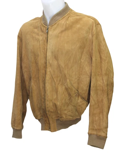 Bally of Switzerland Soft Leather Reversible Bomber Jacket Camel Italy Size 40 image 6