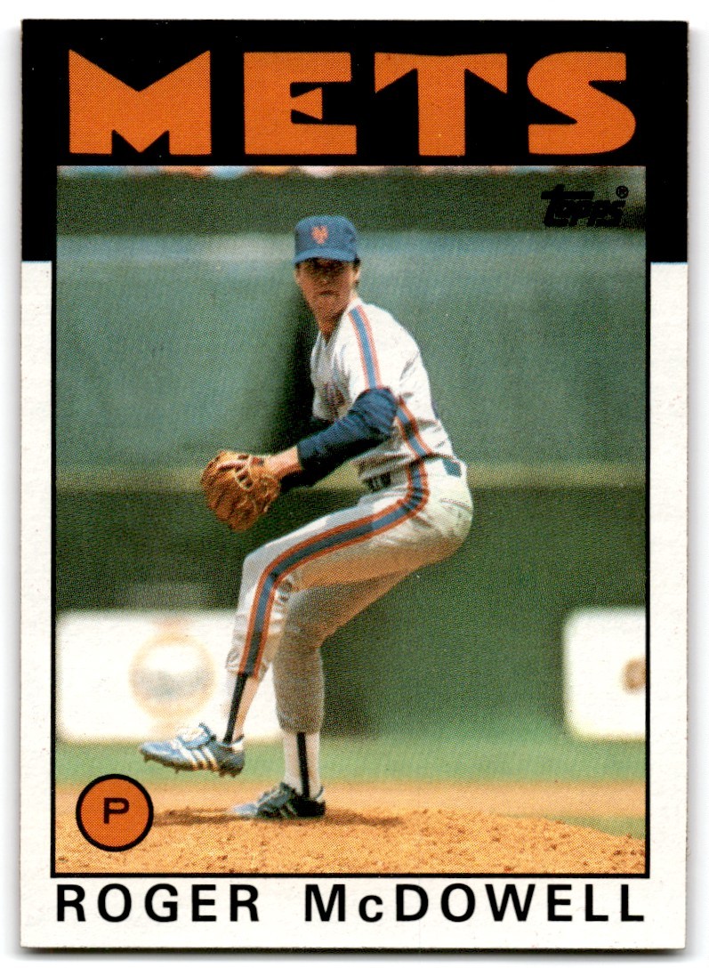 1986 Topps Roger McDowell Rookie New York Mets #547