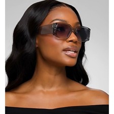 Women Square Narrow Frame Sunglasses Diamond-Encrusted Travel Special Lentes New
