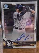 2018 Bowman Chrome - Prospect Autographs Austin Allen #BCPA-AAL (AU, RC)