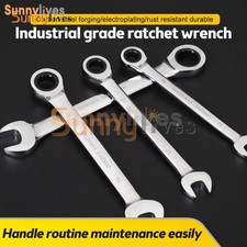 Metric Fixed Head Ratcheting Wrench Combinati...