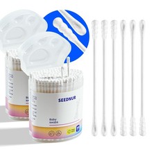 Baby Cotton Swabs, 400Pcs Baby Safety Cotton Swabs for Newborn  Kids, Baby E...