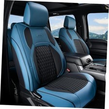 Chevy Chevrolet Silverado GMC Sierra Seat Covers, Custom Fit for Front Blue
