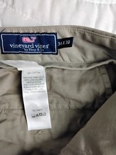 Vineyard Vines Men's 34x29 (Tag 34x30) Khaki Pants Slim Fit Breaker Preppy