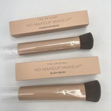 The Original NO MAKEUP MAKEUP Foundation Brush Blush Brush NIB