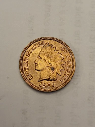 1909 Indian Head Cent  FLASHY UNCIRCULATED !!!  RED COLOR !!!!!!
