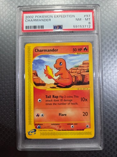 Charmander graded PSA 8 for sale on eBay