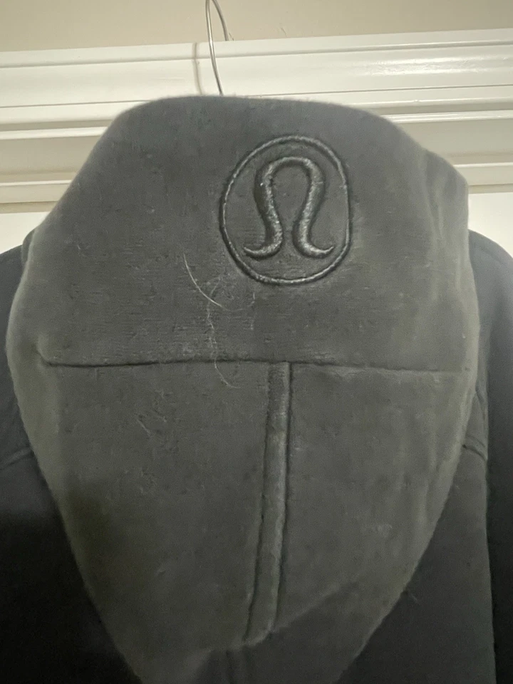 Lululemon Hoodie Womens Large Black Scuba Oversized Full Zip Fleece M/L - Image 3 of 4