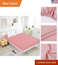 Fitted Sheet-Deep Pockets-Soft Microfiber-Easy Care-Shrinkage and Fade Resist...
