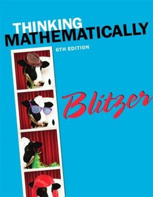 Thinking Mathematically Hardcover Robert Blitzer