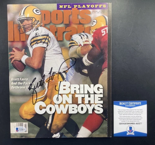 Brett Favre Signed BAS 1st Sports Illustrated Cover Green Bay Packers Newsstand