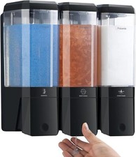 Shampoo and Conditioner Dispenser Wall Mounted, Shower Soap Dispenser No Drill